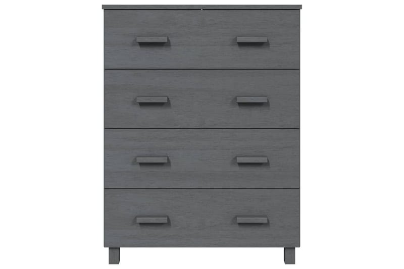 Senkki tummanharmaa 79x40x103,5 cm täysi mänty - Harmaa - Säilytys - Säilytyskalusteet - Senkki