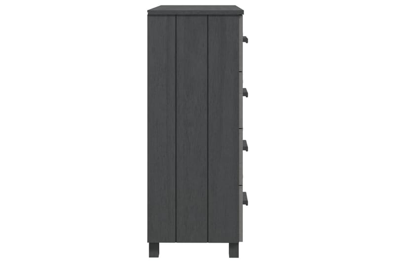 Senkki tummanharmaa 79x40x103,5 cm täysi mänty - Harmaa - Säilytys - Säilytyskalusteet - Senkki
