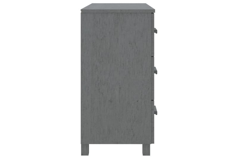 Senkki tummanharmaa 90x40x80 cm täysi mänty - Harmaa - Säilytys - Säilytyskalusteet - Senkki