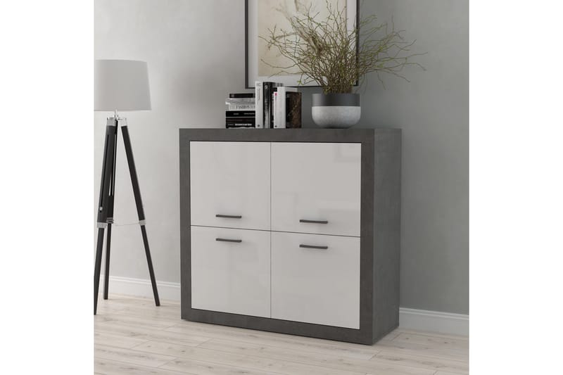 Senkki Uzunkop 41x113 cm - Harmaa/Valkoinen - Säilytys - Säilytyskalusteet - Senkki