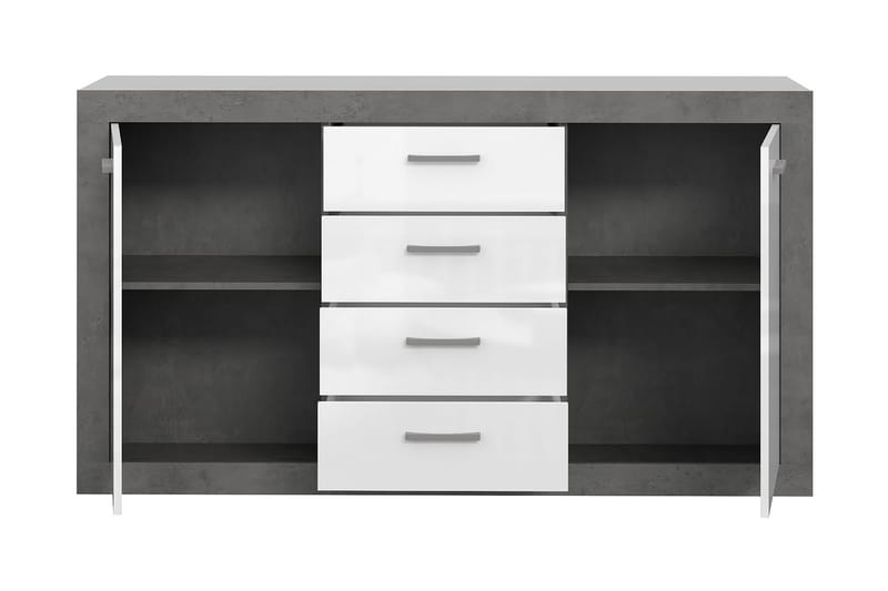 Senkki Uzunkop 41x153 cm - Harmaa/Valkoinen - Säilytys - Säilytyskalusteet - Senkki