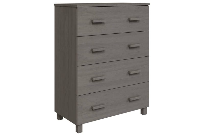 Senkki vaaleanharmaa 79x40x103,5 cm täysi mänty - Harmaa - Säilytys - Säilytyskalusteet - Senkki
