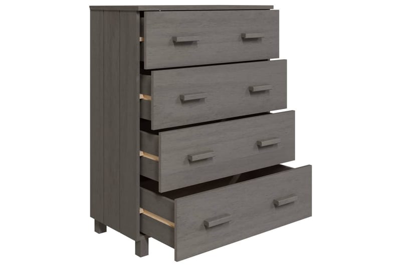 Senkki vaaleanharmaa 79x40x103,5 cm täysi mänty - Harmaa - Säilytys - Säilytyskalusteet - Senkki
