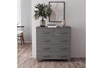 Senkki vaaleanharmaa 79x40x80 cm täysi mänty - Harmaa - Säilytys - Säilytyskalusteet - Senkki