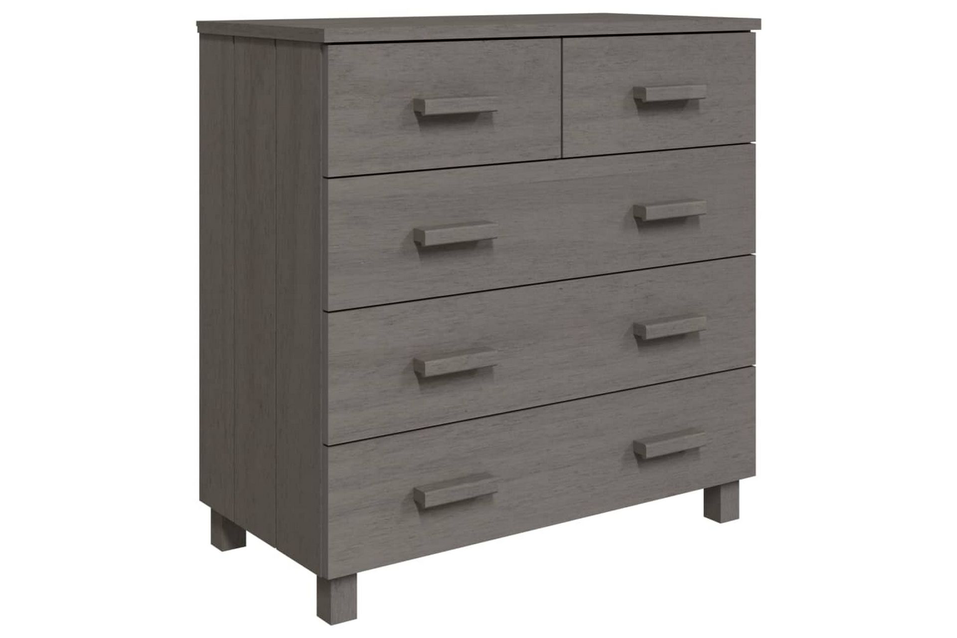 Senkki vaaleanharmaa 79x40x80 cm täysi mänty - Harmaa - Säilytys - Säilytyskalusteet - Senkki