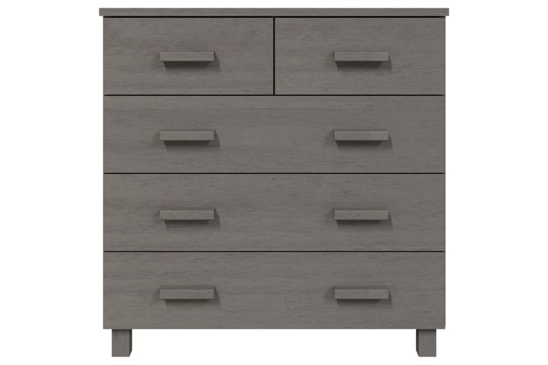 Senkki vaaleanharmaa 79x40x80 cm täysi mänty - Harmaa - Säilytys - Säilytyskalusteet - Senkki