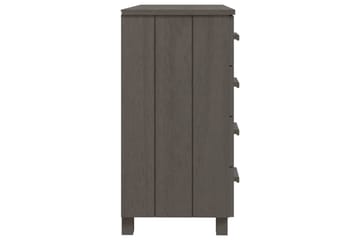 Senkki vaaleanharmaa 79x40x80 cm täysi mänty - Harmaa - Säilytys - Säilytyskalusteet - Senkki