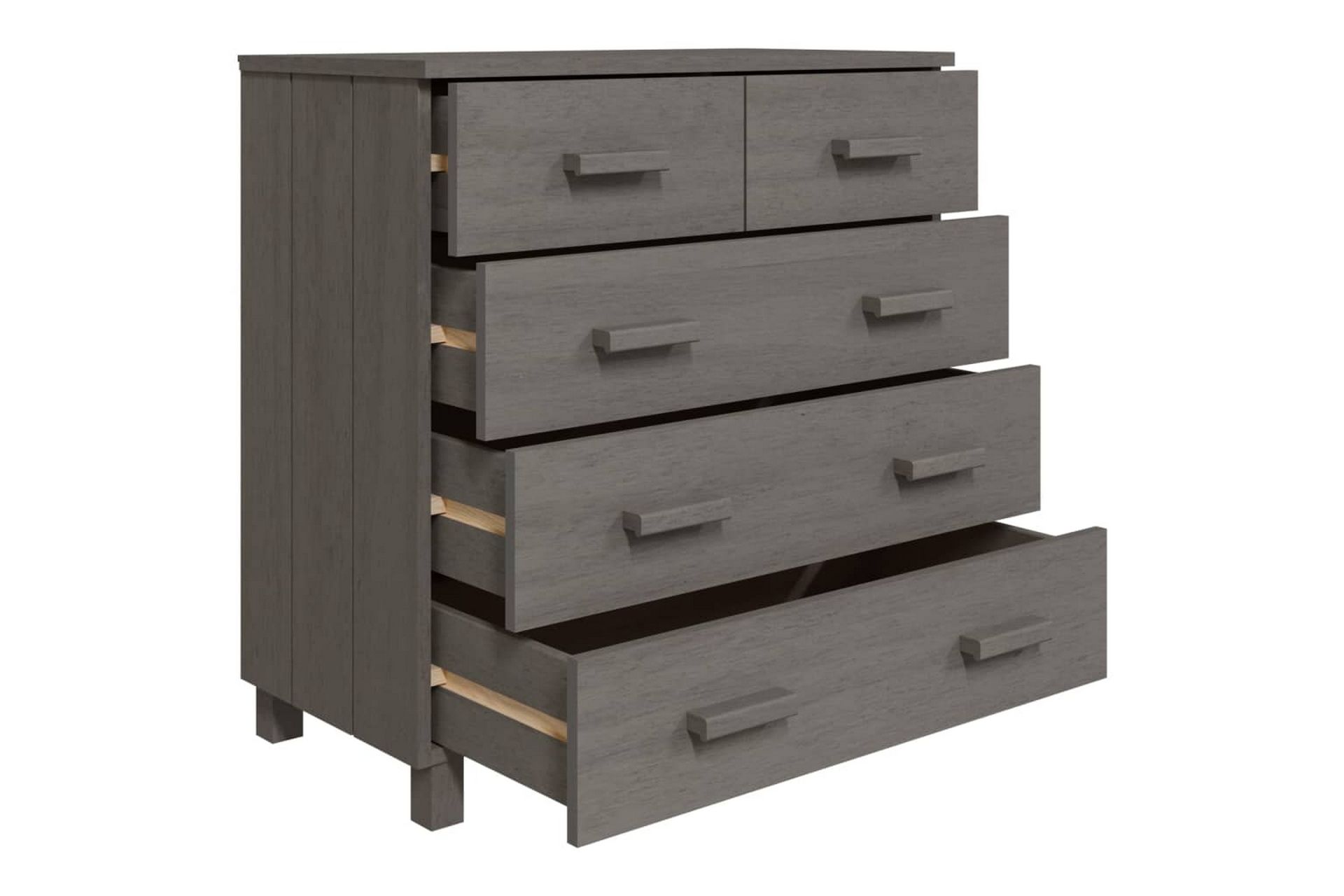 Senkki vaaleanharmaa 79x40x80 cm täysi mänty - Harmaa - Säilytys - Säilytyskalusteet - Senkki
