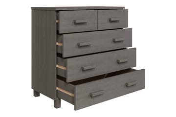 Senkki vaaleanharmaa 79x40x80 cm täysi mänty - Harmaa - Säilytys - Säilytyskalusteet - Senkki
