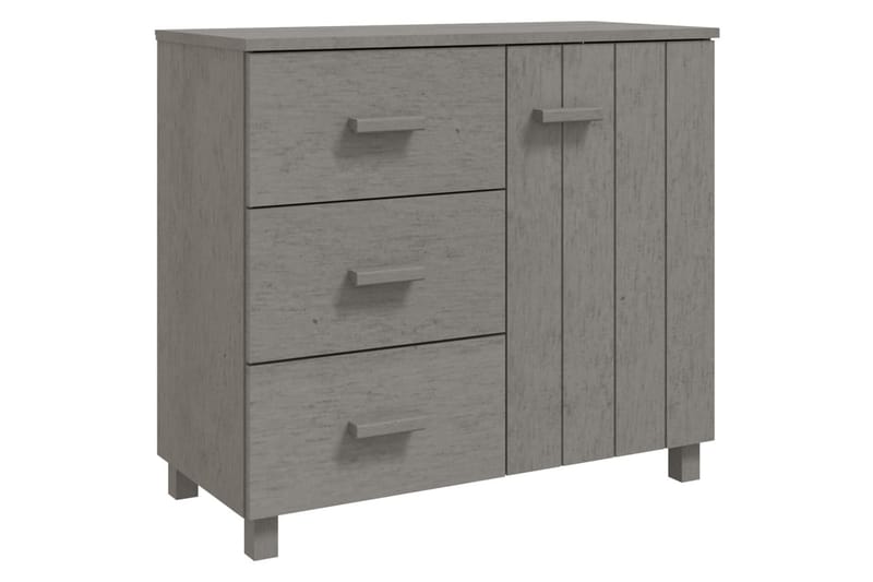 Senkki vaaleanharmaa 90x40x80 cm täysi mänty - Harmaa - Säilytys - Säilytyskalusteet - Senkki