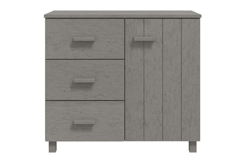 Senkki vaaleanharmaa 90x40x80 cm täysi mänty - Harmaa - Säilytys - Säilytyskalusteet - Senkki