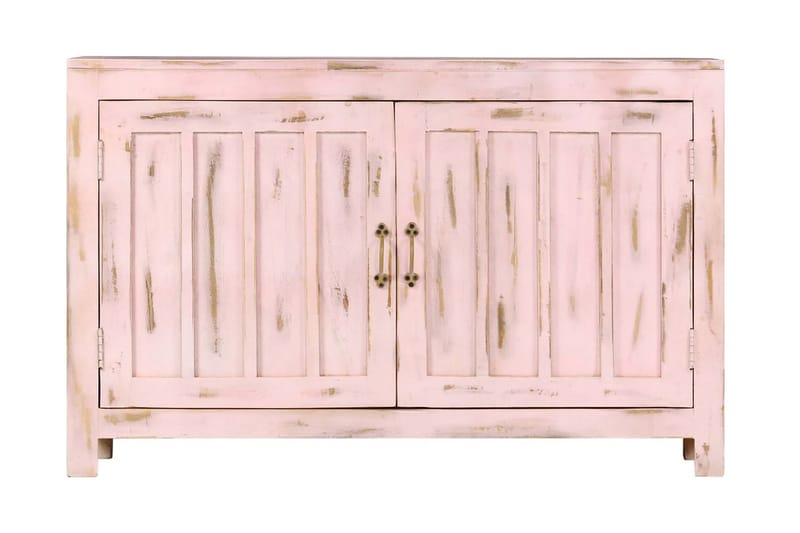 Senkki vaaleanpunainen 110x35x70 cm täysi mangopuu - Pinkki - Säilytys - Säilytyskalusteet - Senkki
