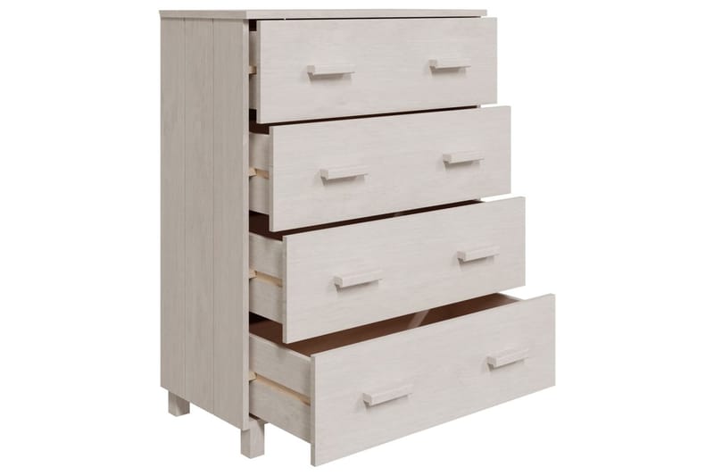 Senkki valkoinen 79x40x103,5 cm täysi mänty - Valkoinen - Säilytys - Säilytyskalusteet - Senkki
