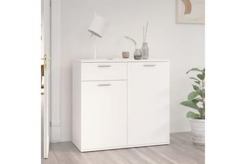 Senkki valkoinen 80x36x75 cm lastulevy - Säilytys - Säilytyskalusteet - Senkki