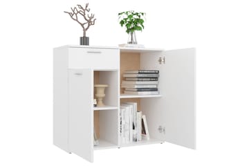 Senkki valkoinen 80x36x75 cm lastulevy - Säilytys - Säilytyskalusteet - Senkki