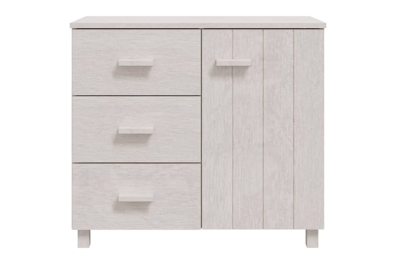 Senkki valkoinen 90x40x80 cm täysi mänty - Valkoinen - Säilytys - Säilytyskalusteet - Senkki