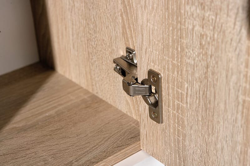 Senkki Vulpia 115 cm - Valkoinen/Vaalea Tammi - Säilytys - Säilytyskalusteet - Senkki