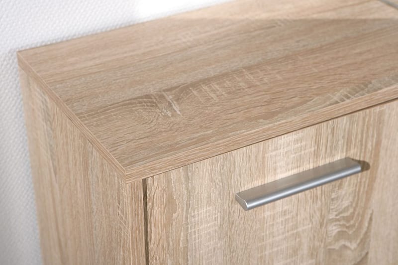 Senkki Vulpia 115 cm - Valkoinen/Vaalea Tammi - Säilytys - Säilytyskalusteet - Senkki