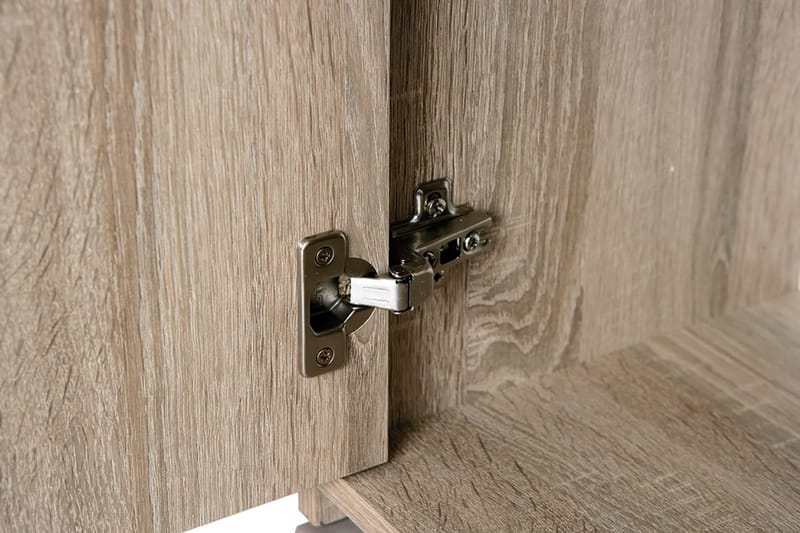 Senkki Vulpia 77 cm - Valkoinen/Vaalea Tammi - Säilytys - Säilytyskalusteet - Senkki