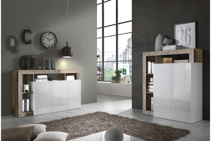 Senkki Wedel 42x146 cm - Valkoinen - Säilytys - Säilytyskalusteet - Senkki