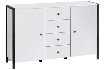 Senkki Whyer 120x35 cm - Valkoinen/Musta - Säilytys - Säilytyskalusteet - Senkki