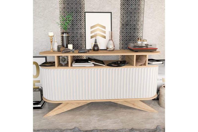 Senkki Zakkum 43x75x150 cm - Tammi - Säilytys - Säilytyskalusteet - Senkki