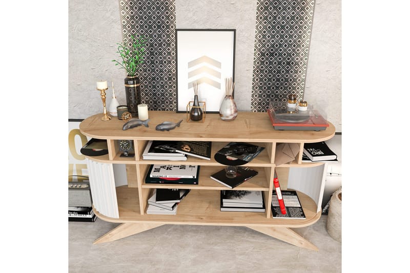 Senkki Zakkum 43x75x150 cm - Tammi - Säilytys - Säilytyskalusteet - Senkki