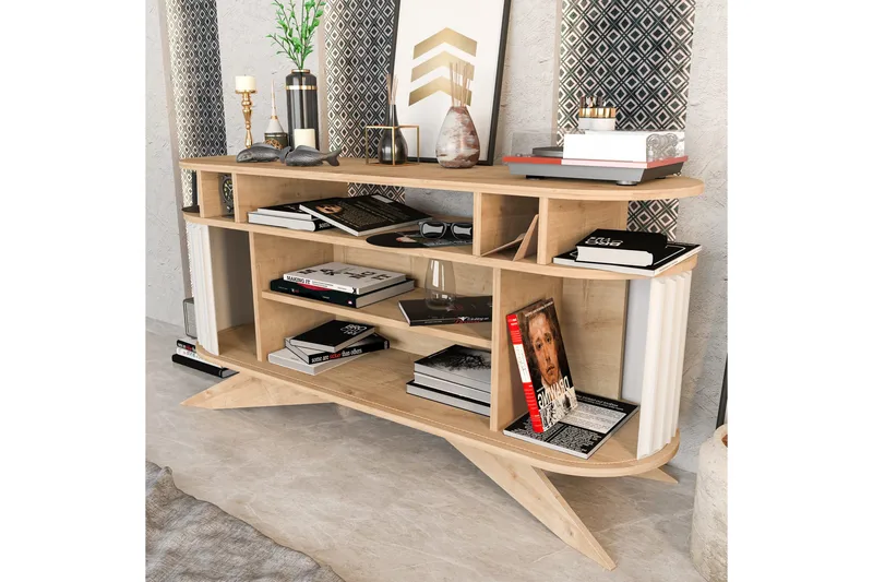 Senkki Zakkum 43x75x150 cm - Tammi - Säilytys - Säilytyskalusteet - Senkki