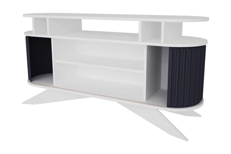 Senkki Zakkum 43x75x150 cm - Valkoinen - Säilytys - Säilytyskalusteet - Senkki