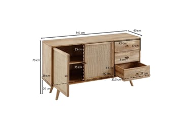 Sideboard & skänk Wohnling Brun - Säilytys - Säilytyskalusteet - Senkki