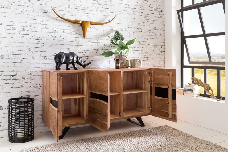 Sideboard & skänk Wohnling Trä, Natur - Säilytys - Säilytyskalusteet - Senkki