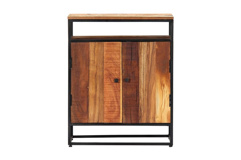 Sivukaappi 60x35x76 cm täysi kierrätetty puu ja teräs - Ruskea - Säilytys - Säilytyskalusteet - Senkki