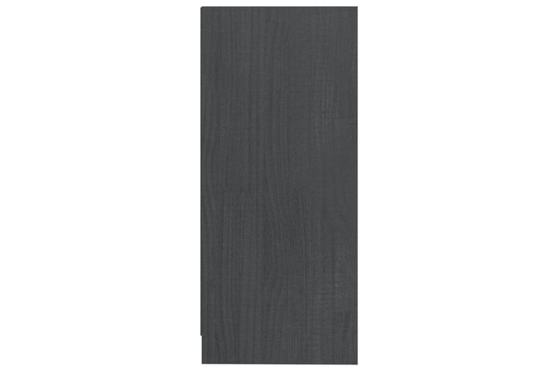 Sivukaappi harmaa 35,5x33,5x76 cm täysi mänty - Harmaa - Säilytys - Säilytyskalusteet - Senkki