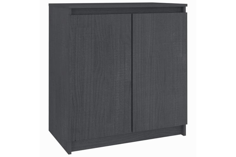Sivukaappi harmaa 60x36x65 cm täysi mänty - Harmaa - Säilytys - Säilytyskalusteet - Senkki
