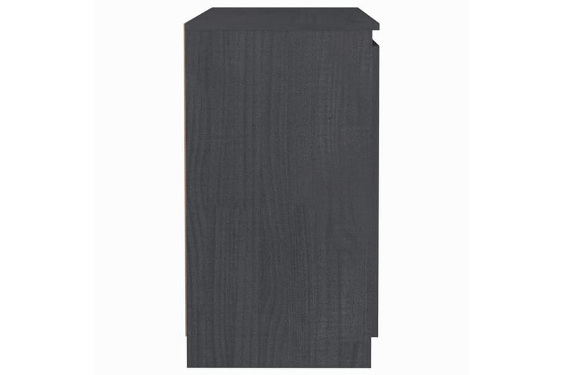 Sivukaappi harmaa 60x36x65 cm täysi mänty - Harmaa - Säilytys - Säilytyskalusteet - Senkki