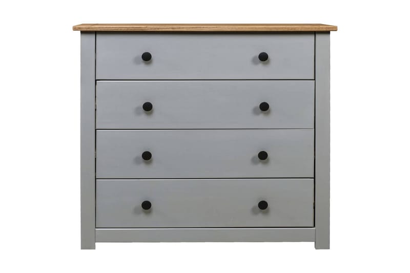 Sivukaappi harmaa 80x40x73 cm mänty Panama-sarja - Harmaa - Säilytys - Säilytyskalusteet - Senkki
