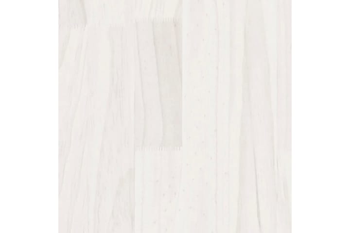 Sivukaappi valkoinen 180x36x65 cm täysi mänty - Valkoinen - Senkki