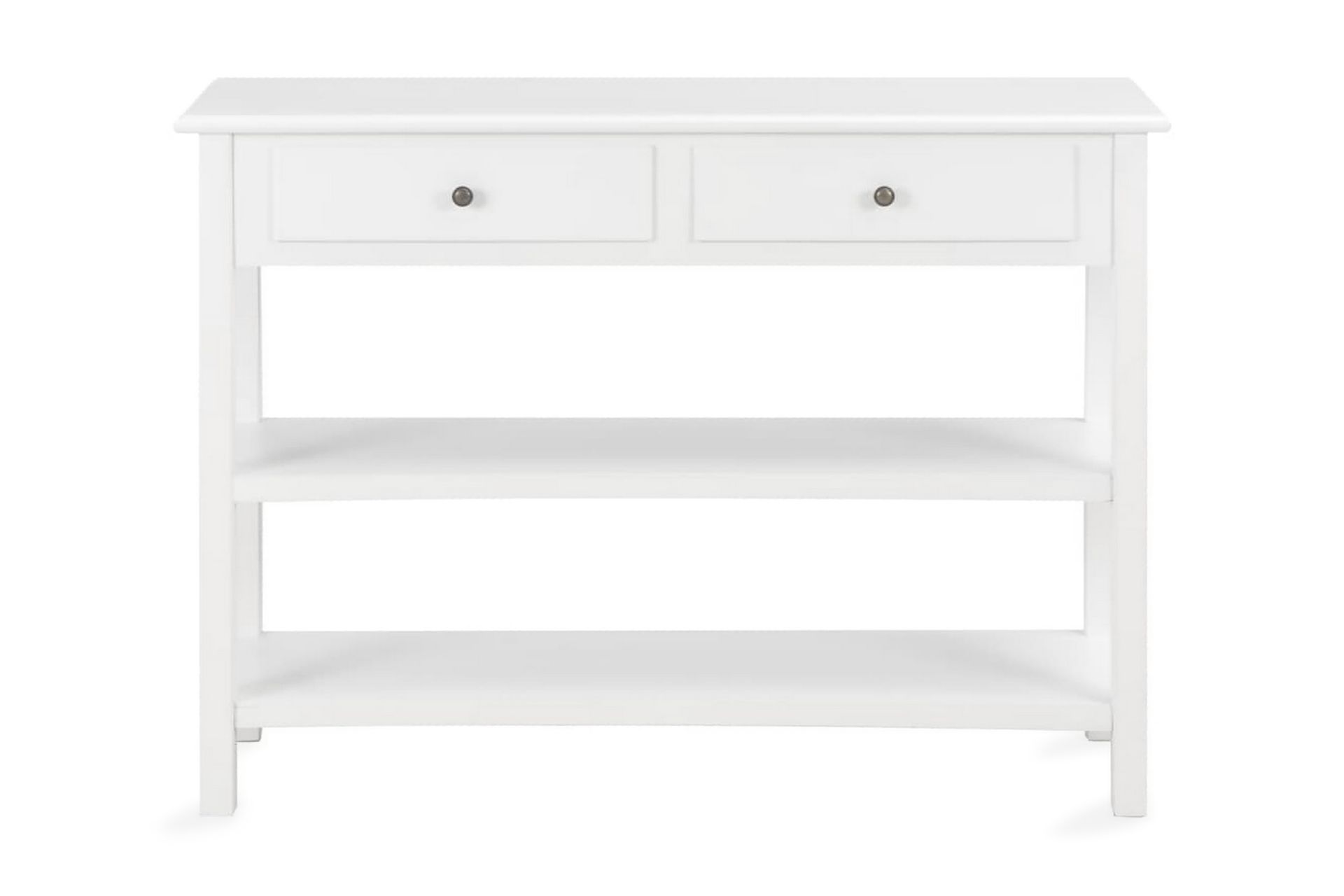 Sivupöytä 110x35x80 cm MDF valkoinen - Valkoinen - Säilytys - Säilytyskalusteet - Senkki