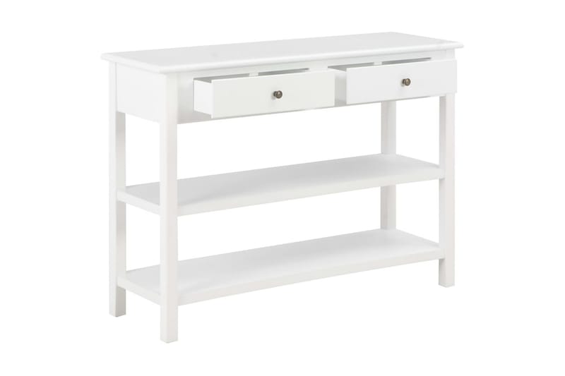 Sivupöytä 110x35x80 cm MDF valkoinen - Valkoinen - Säilytys - Säilytyskalusteet - Senkki