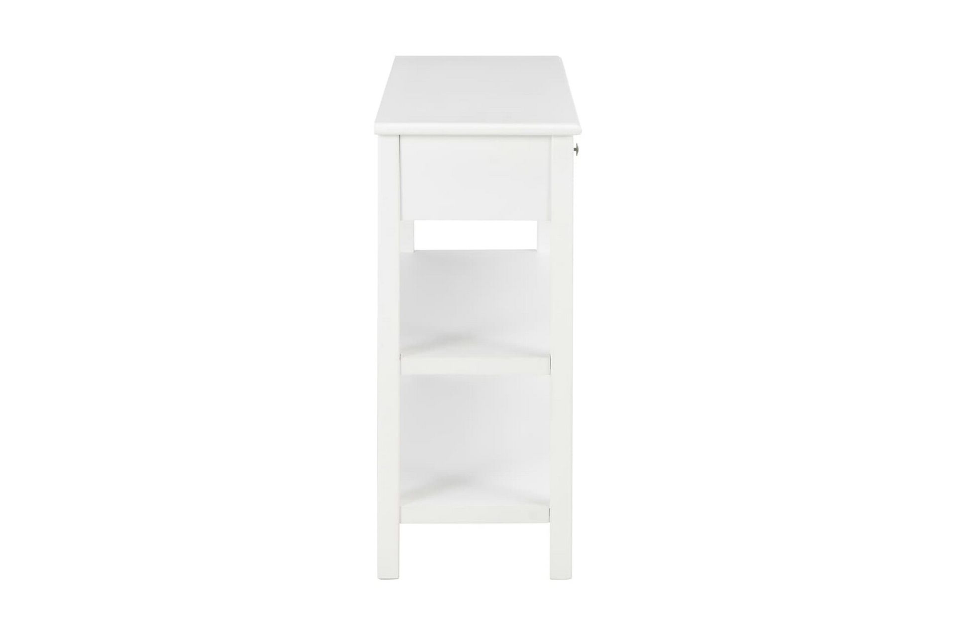 Sivupöytä 110x35x80 cm MDF valkoinen - Valkoinen - Säilytys - Säilytyskalusteet - Senkki