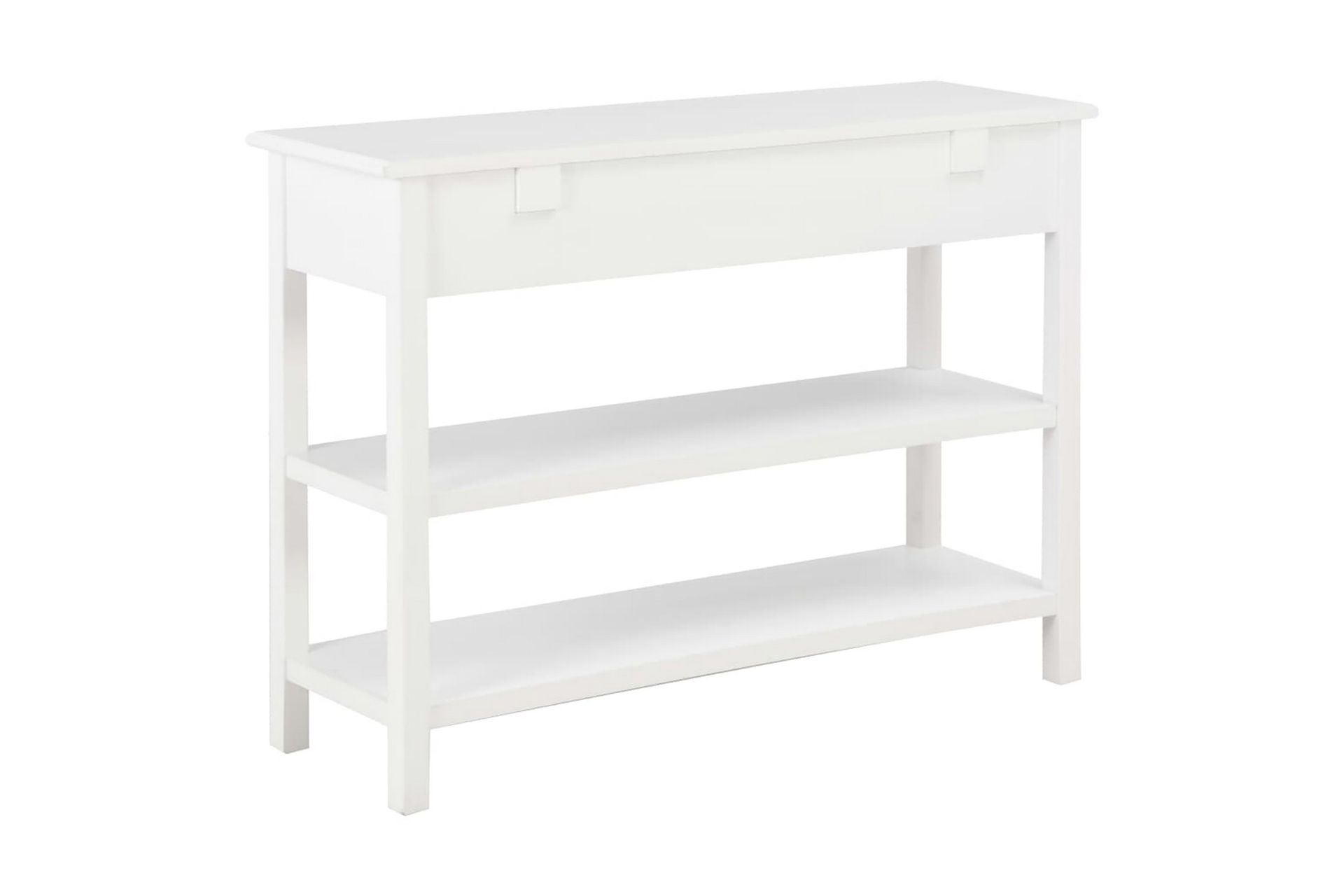 Sivupöytä 110x35x80 cm MDF valkoinen - Valkoinen - Säilytys - Säilytyskalusteet - Senkki