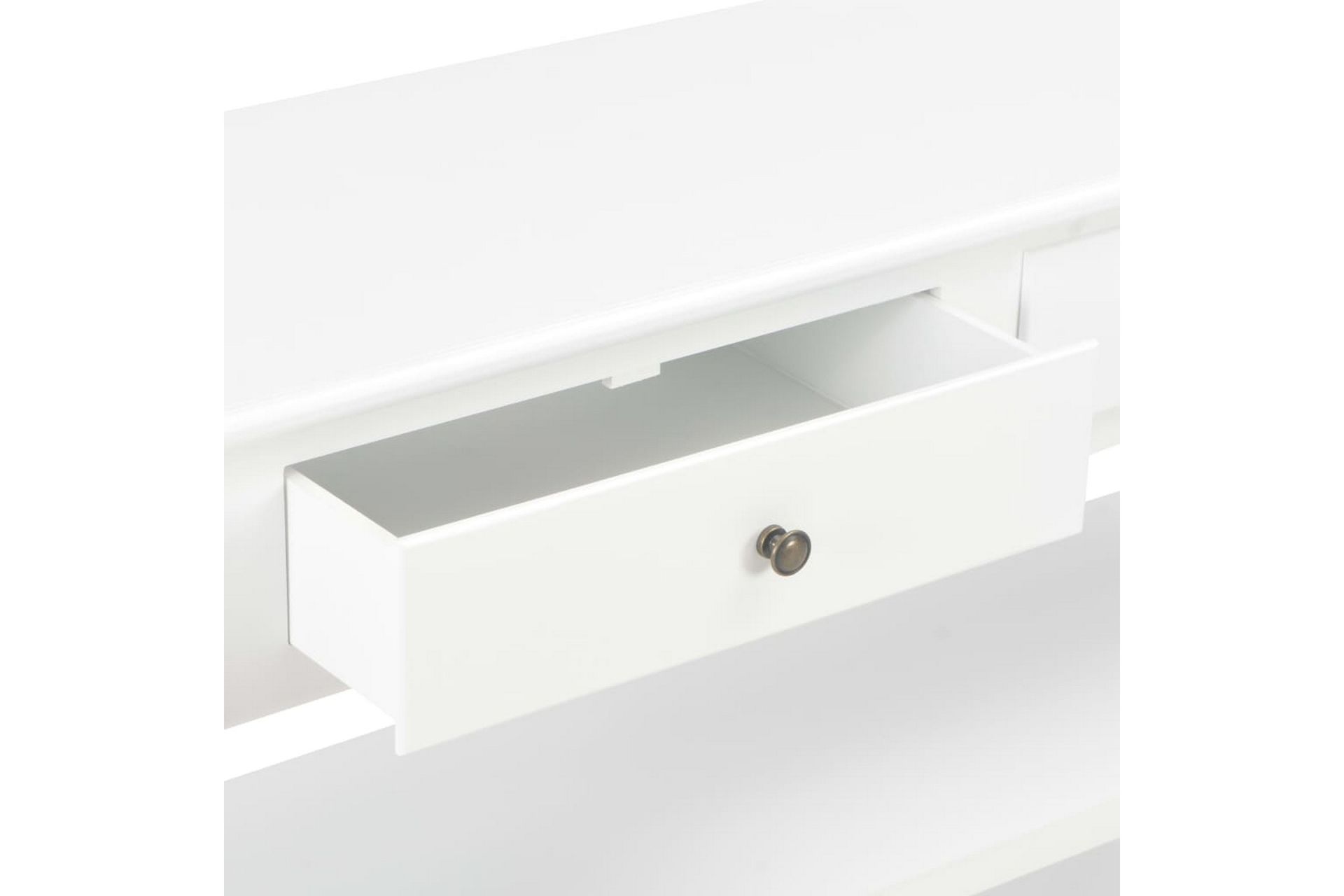 Sivupöytä 110x35x80 cm MDF valkoinen - Valkoinen - Säilytys - Säilytyskalusteet - Senkki