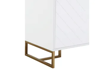 Sivupöytä Herringbone 122x48 cm Valkoinen - Säilytys - Säilytyskalusteet - Senkki