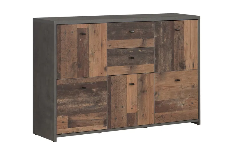 Sivupöytä Loweswater 114 cm, Harmaa/Ruskea