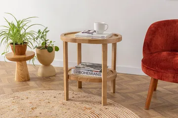 Sivupöytä Makwana 51 cm - Natural - Huonekalut - Pöytä & ruokailuryhmä - Apupöytä & sivupöytä - Tarjotinpöytä & pikkupöytä