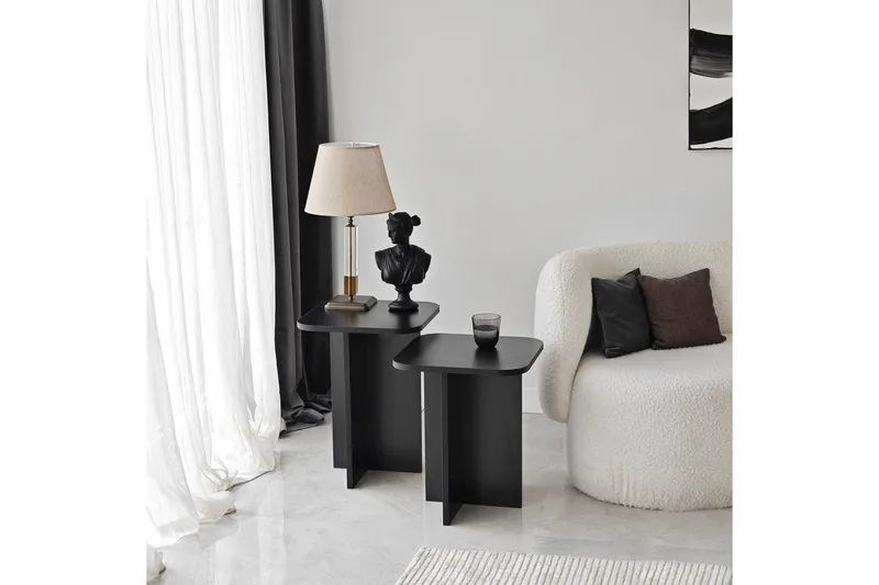 Sivupöytä Masakage 40 cm, Musta