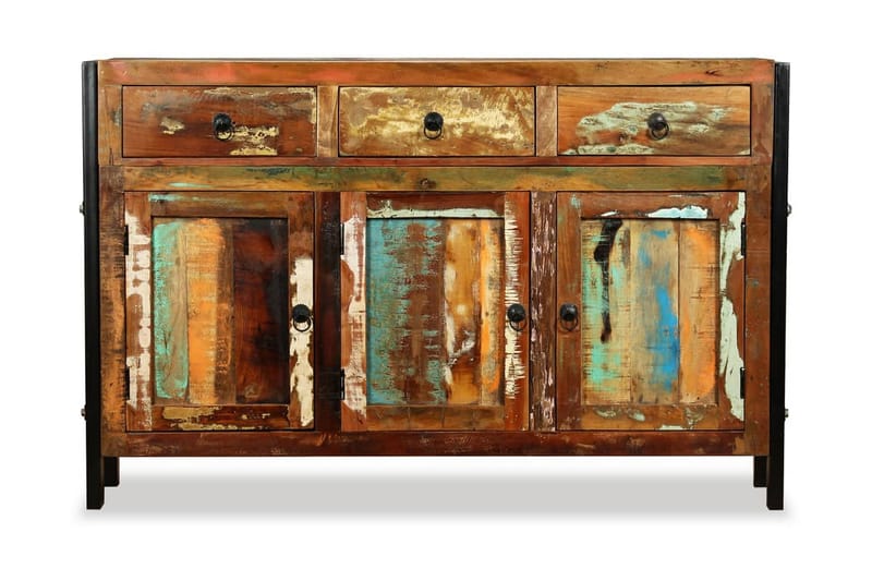 Sivupöytä Täysi Uusiokäytetty Puu 120x35x76 cm - Ruskea - Säilytys - Säilytyskalusteet - Senkki