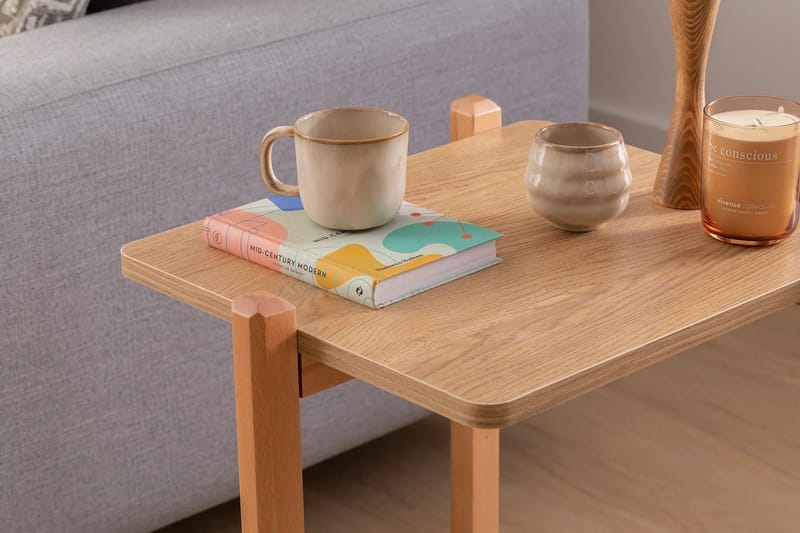 Sivupöytä Takeme 46 cm - Natural - Huonekalut - Pöytä & ruokailuryhmä - Apupöytä & sivupöytä - Tarjotinpöytä & pikkupöytä