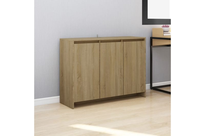 Senkki Sonoma-tammi 102x33x75 cm lastulevy - Beige - Säilytys - Säilytyskalusteet - Senkki
