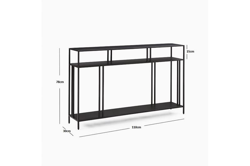 Tarjoilukaappi Itason 110 cm - Musta - Senkki